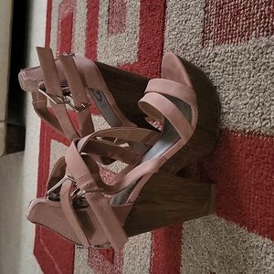 Blush pink heels